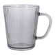 Teeglas Rillen, grau, 300 ml