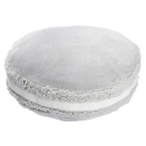 Kissen Macaron, grau, 40 x 12 cm