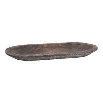 Holzschale Oval, braun, 41 x 21 cm