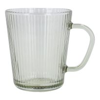 Teeglas Rillen, grün, 300 ml