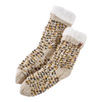 Norweger-Socken Popcorn, beige