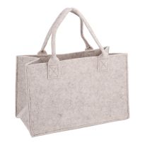 Filztasche, beige, 28 x 14 x 18 cm