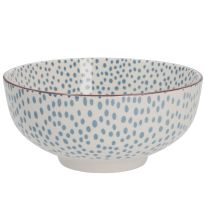 Schale China, 680 ml, blau, Dots, 15 cm