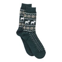 Socke Winter, Herren, Elch/grün, Größe 42-46