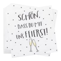 Serviette Feiern, 20 Stück