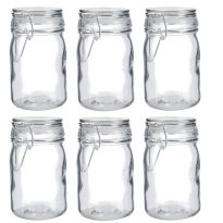 6er Set Vorratsglas mit Bügelverschluss, 250 ml