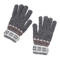 Handschuhe Schneeflocke, grau