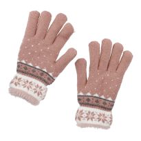 Handschuhe Schneeflocke, rosa