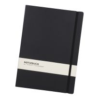 Notizbuch A4, Uni, schwarz