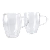 2er Set Doppelwand-Teeglas, 350 ml