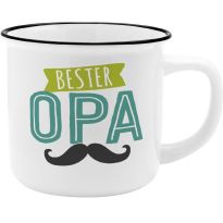 Becher Emaille-Optik, Opa, 350 ml