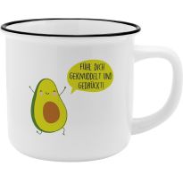 Becher Emaille-Optik, Avocado, 350 ml