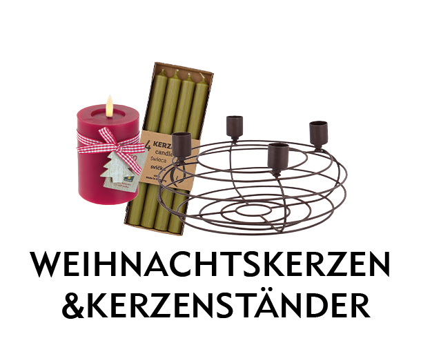 Weihnachtskerzen & Kerzenstaender bei Nanu-Nana