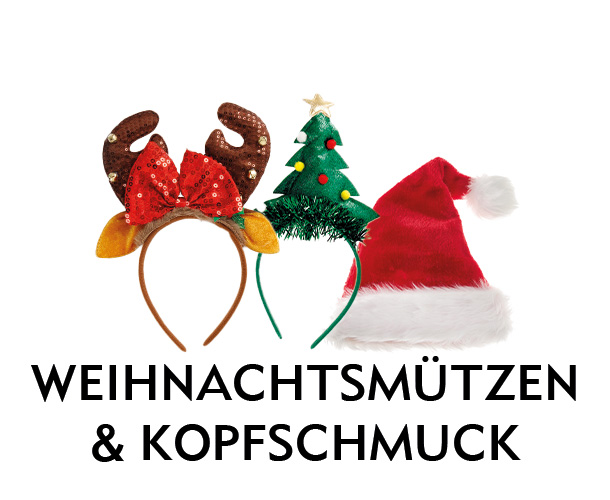 Weihnachtsmützen & Kopfschmuck