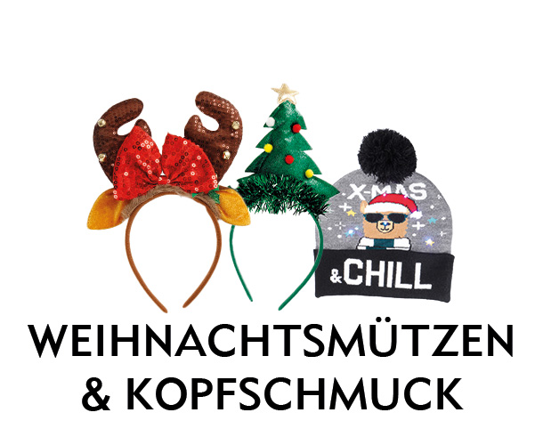 Weihnachtsmützen & Kopfschmuck